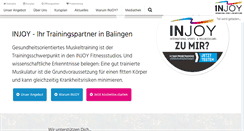 Desktop Screenshot of injoy-balingen.de